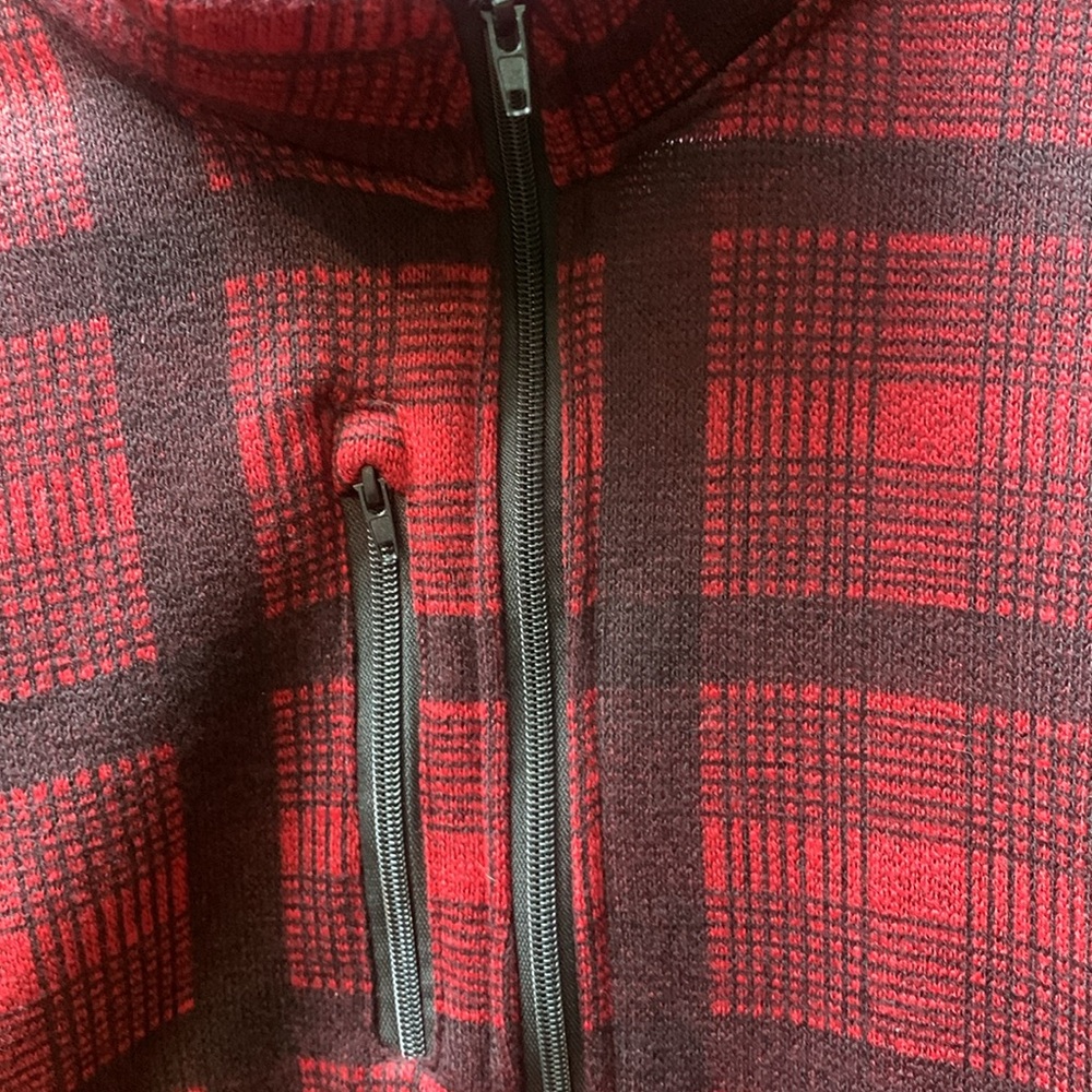 Mack Russo Men’s Plaid Partial Zip Pullover NWOT - Picture 4 of 10